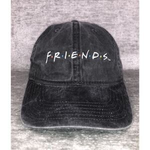 VINTAGE Friends The TV Show Series Gray Denim Hat Cap Adjustable Back One Size